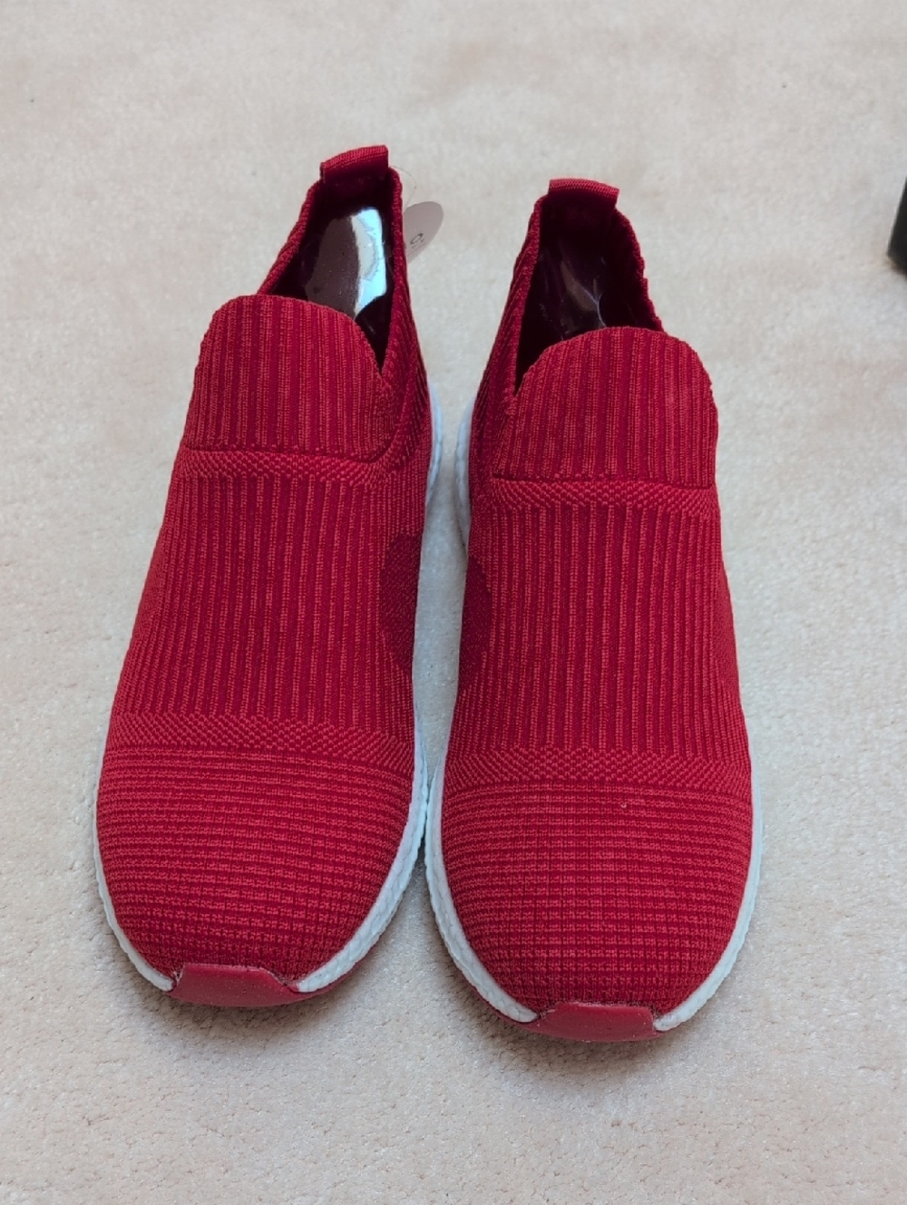Blondo Red Knit Slip-On Sneakers